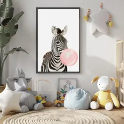 Zebra Ballon Kətan Tablo TB1141 - 1